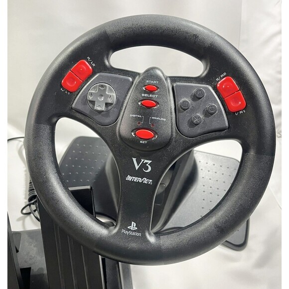 InterAct PlayStation V3 Racing Steering Wheel and Pedals PlayStation Tested - Picture 5 of 16